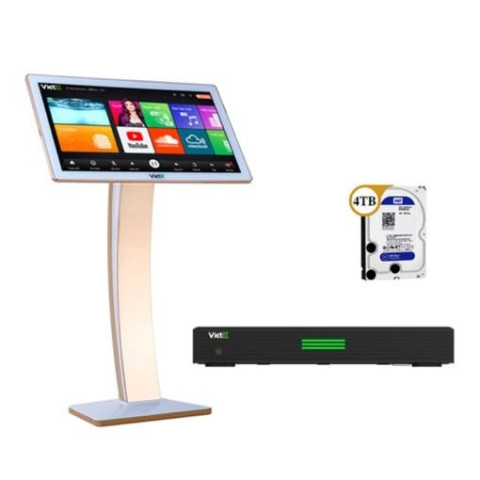 Bộ Đầu VietK 4K plus 4TB + Màn 21”inch