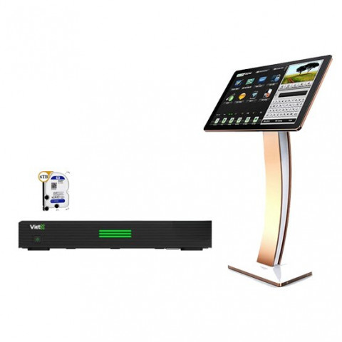 Bộ Đầu VietK 4K plus 6TB + màn chọn bài 22'' inch