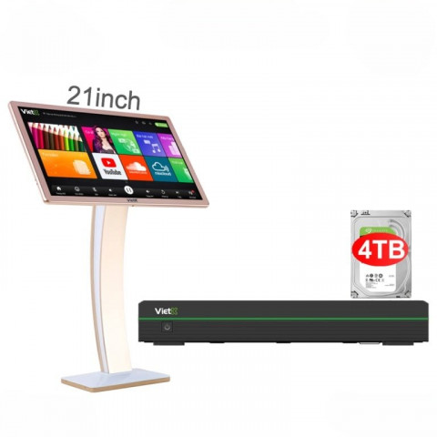 Bộ Đầu Karaoke VietK Pro 4TB + Màn 21inch